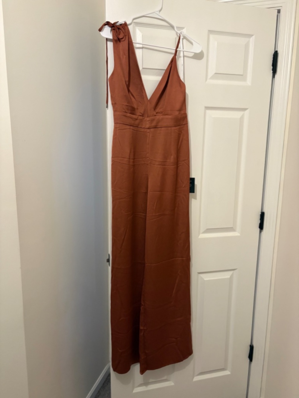 Lulu's Rosie Terracotta Jumpsuit